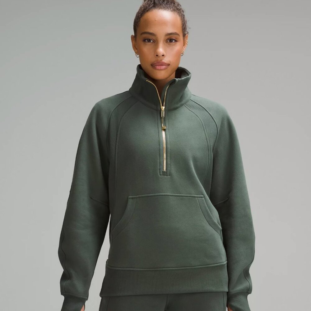 Scuba Oversized Funnel Neck Half Zip
